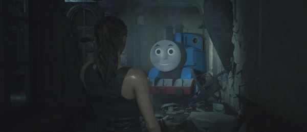  Моддеры заменили Тирана из Resident Evil 2 Remake на паровозика Томаса. Вот теперь реально страшно 